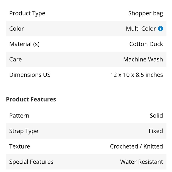 Bundle of 2 White Shopping Totes New With Tags - Picture 3 of 3